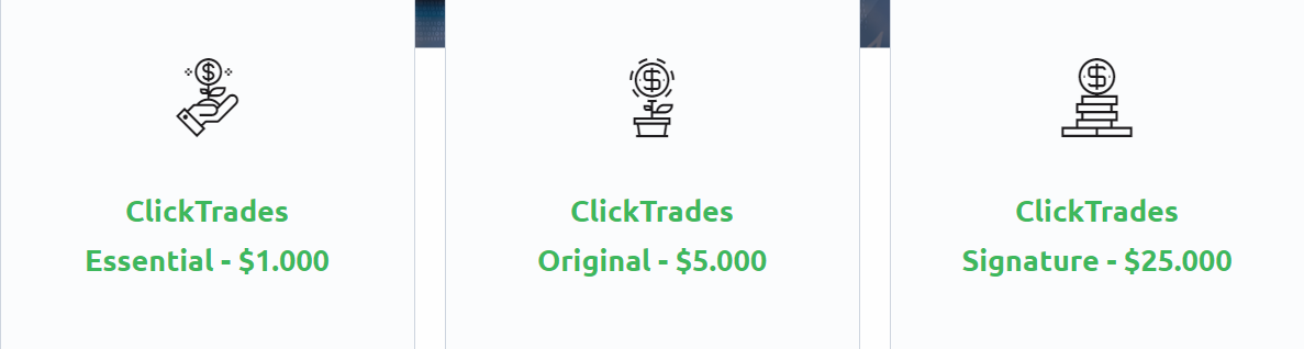 Clicktrades account