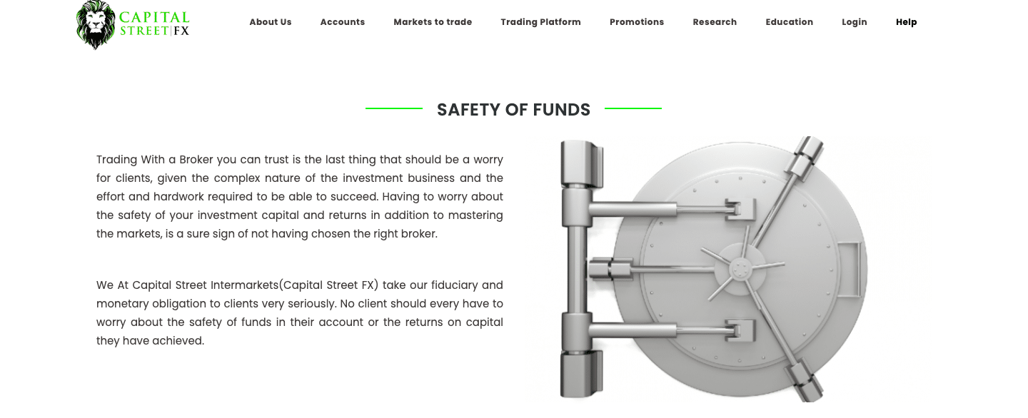 safety at capital street fx review