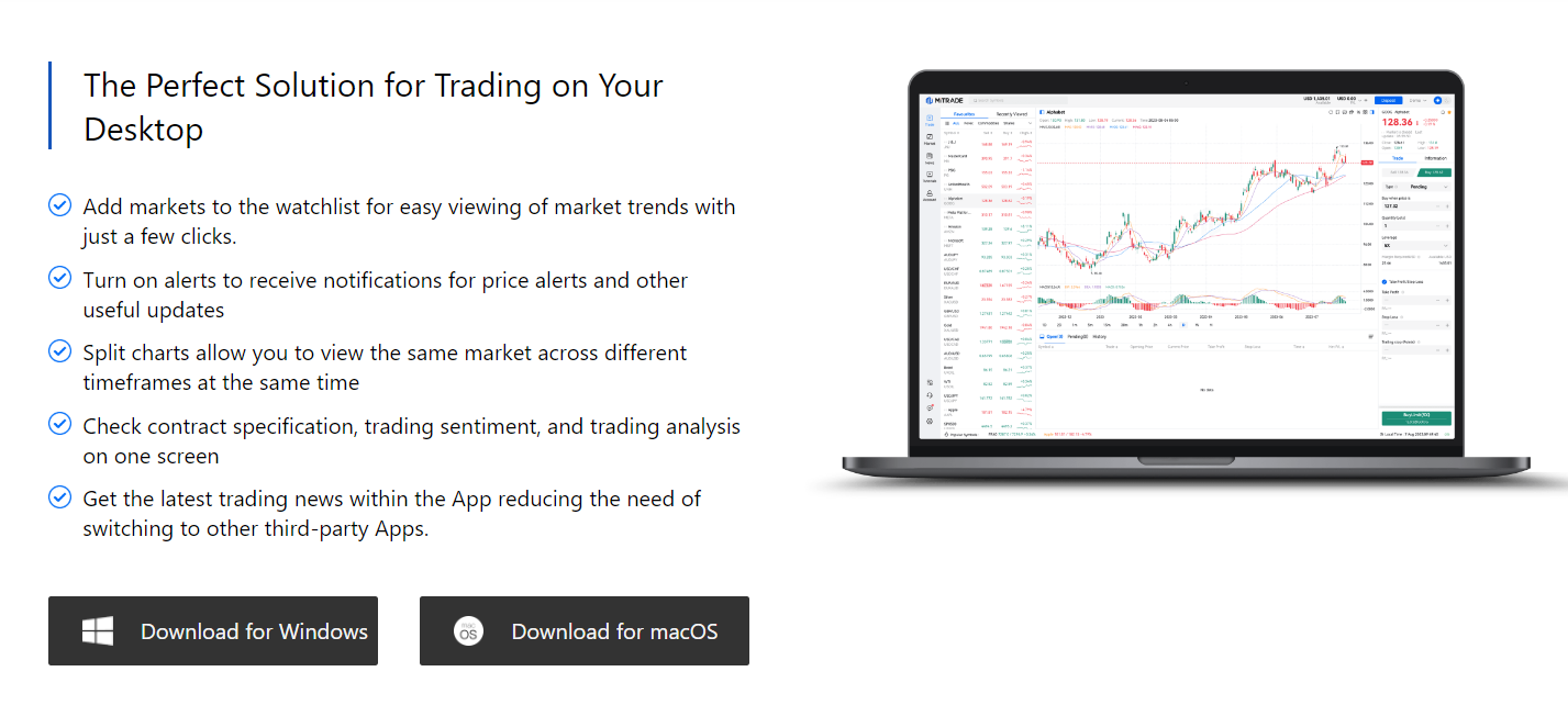 mitrade platform