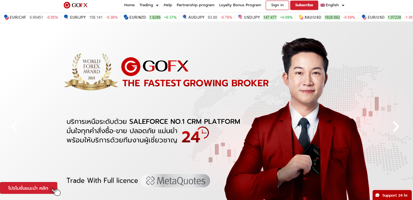 gofx main page