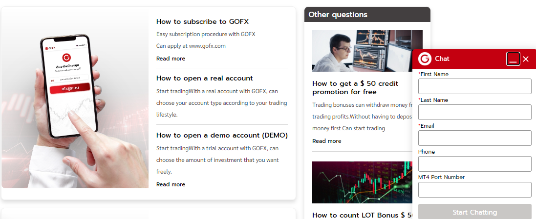 support gofx