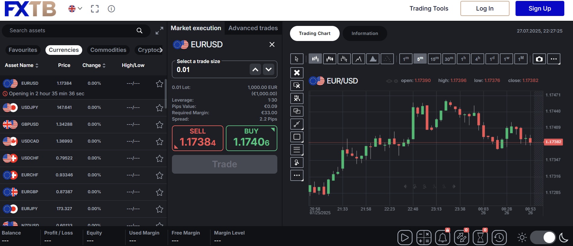 forextb deposit