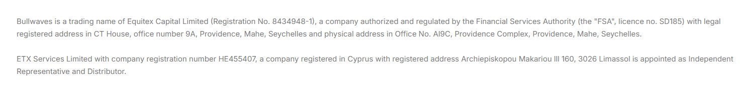 bullwaves license