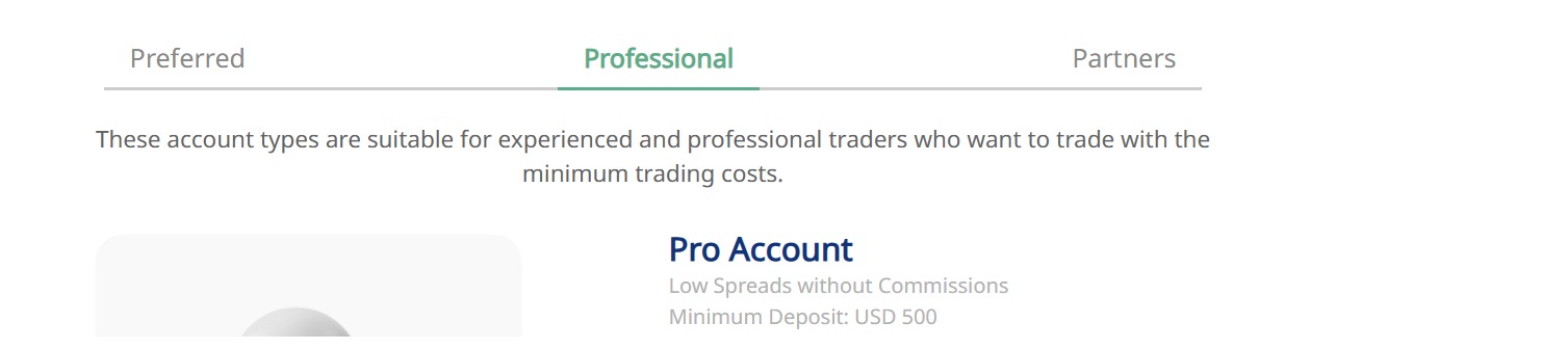 xs forex accounts
